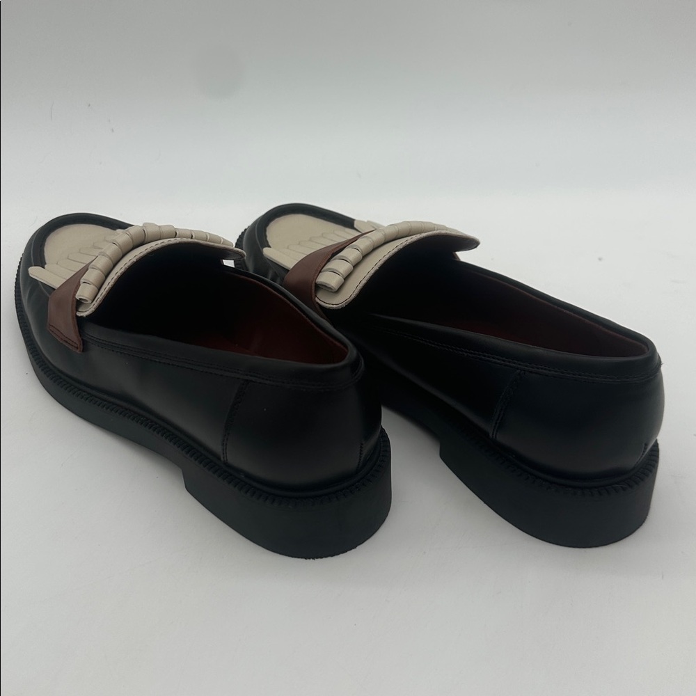 Marc Fisher Black Brown Creme MFCalixy Loafers Women’s Size 9.5M - Picture 9 of 16